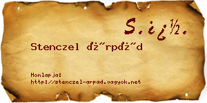 Stenczel Árpád névjegykártya